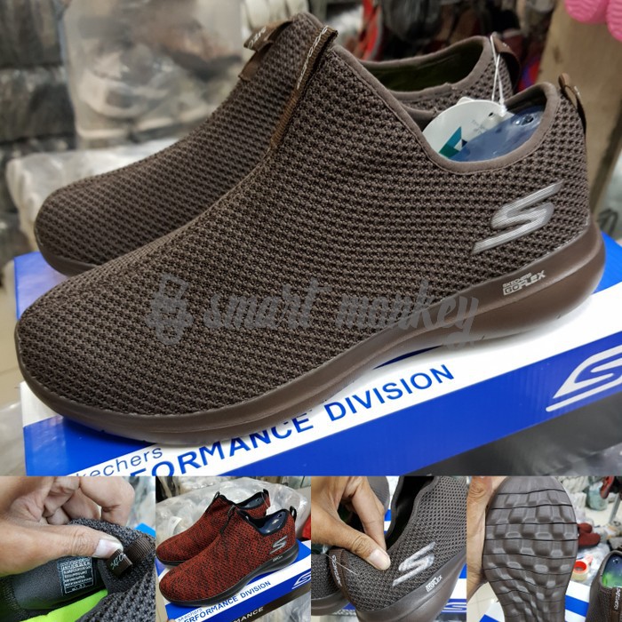 Termurah Sepatu Skechers Pria/Skechers Go Flex Max warna coklat limited edition