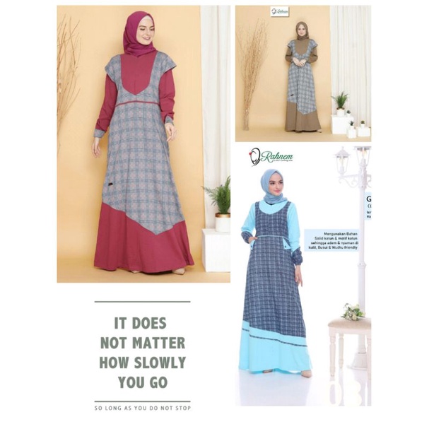 Promo Gamis Rahnem, Gamis Rahnem Sale Original, Gamis Dewasa Rahnem