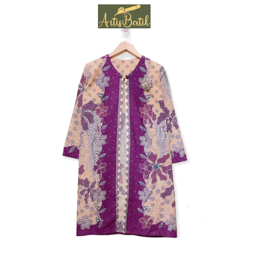 NEW ARRIVAL LONG CARDI OUTER  CANTIK CARDIGAN KASUAL BATIK  JUMBO LD 110 XXXXL OUTER MOTIF BATIK HAL