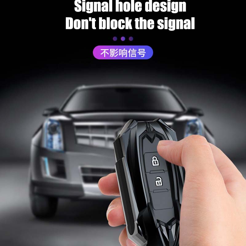 The New Mitsubishi Zinc Alloy Key Case Kunci Cover Outlander Pajero Xpander 2 3 Tombol Carbon Smart Key Casing
