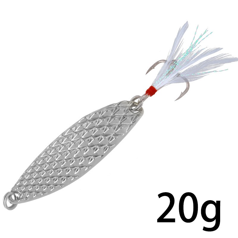 2Pcs New Spoon Spinner Umpan Pancing 5g/7g/10g/15g/20g Swimbait Fishing Lure Ikan Bass Feather Kail