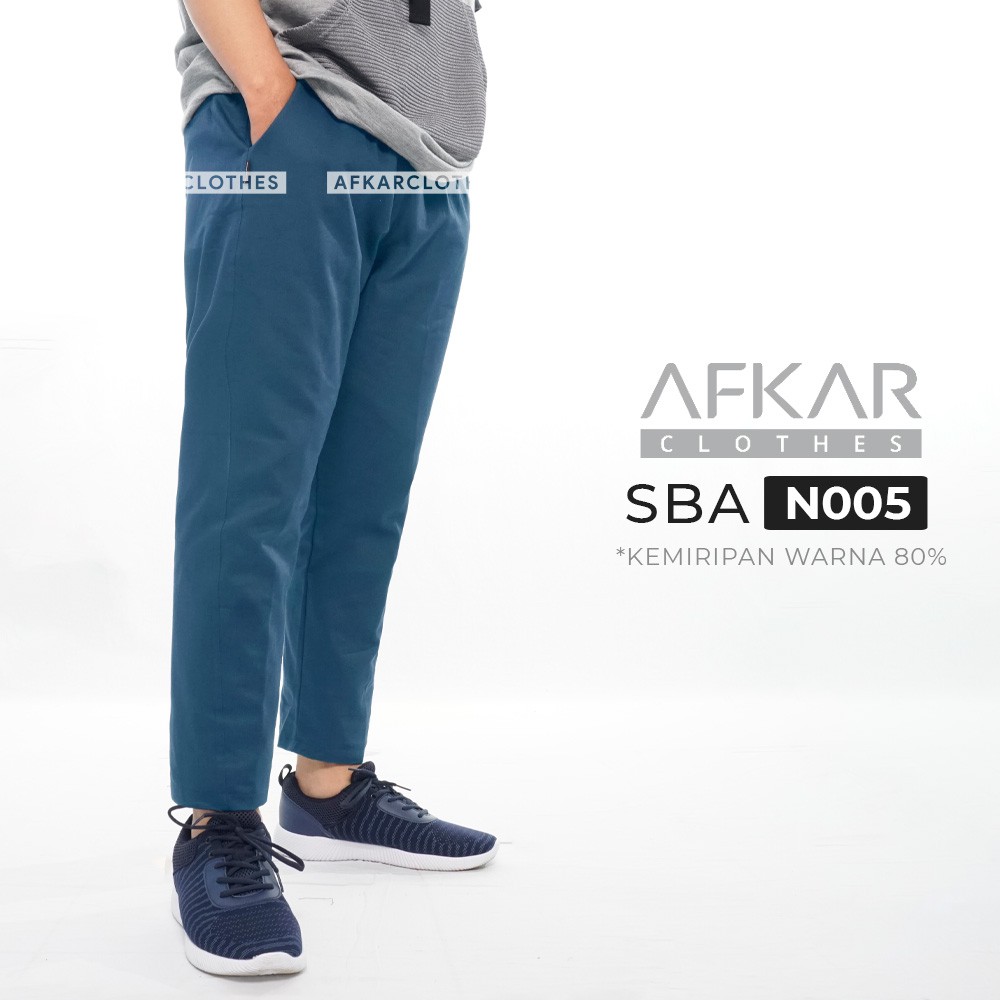 AFKAR Celana Sirwal Pensil Pria Kasual Slim Fit SBA