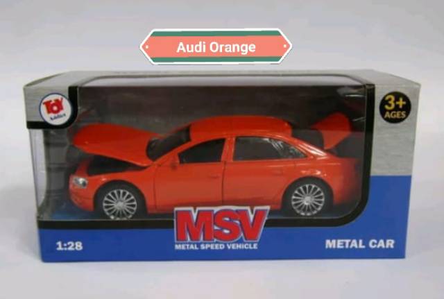 Diecast mobil sedan audi a6 1.28 toy addict msv - diecast audi a6 - audi