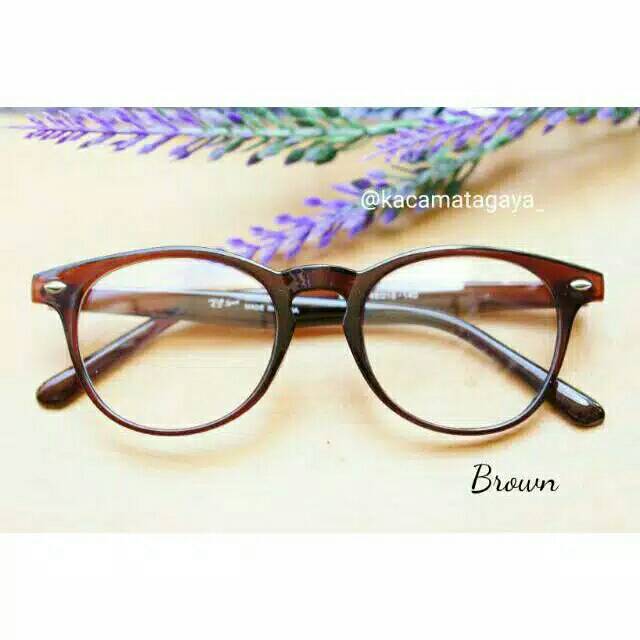 Kacamata Oval Wanita Korea KT119 Frame Kacamata sungglass