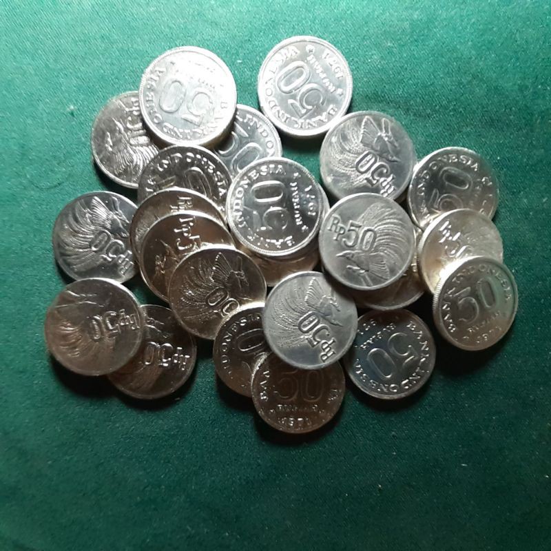 uang koin 50 rupiah 1971