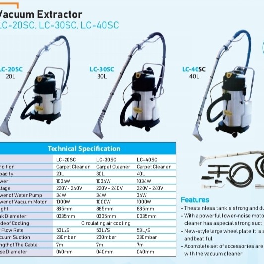 Vacum extractor 20 Liter / mesin vacuum extractor / carpet cleaner