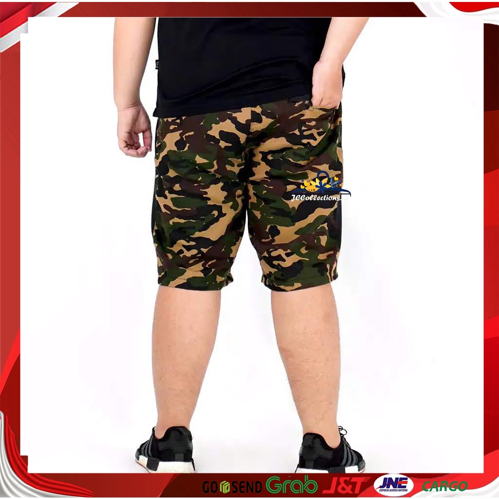 Celana Pendek Pria JUMBO Army BIG SIZE Pria Ecco Loreng - JCCollections