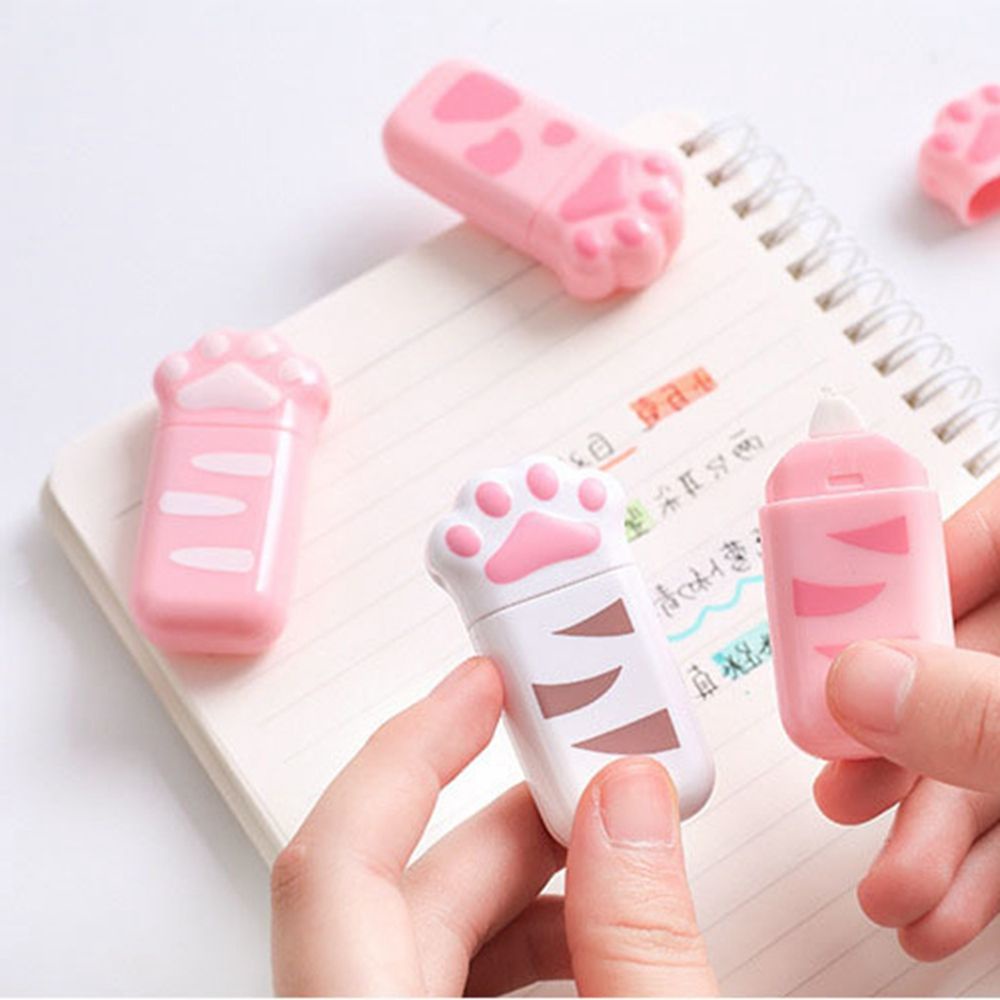 QUINTON 1 Piece Correction Cat Claw Supply Tape Office Cute Kawaii Lovely Diary Decorative School