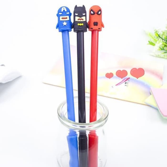 

Termurah Pulpen Batman / Gel Pen Karakter Superhero Pena Lucu Souvenir Unik Elegan