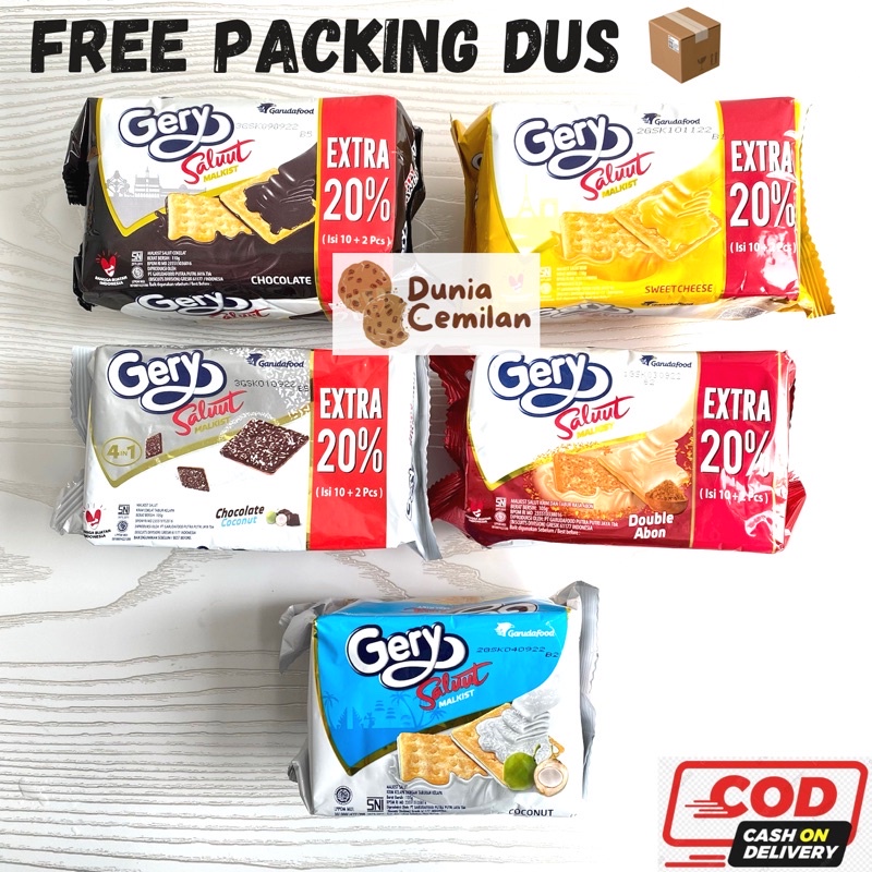 [TERMURAH!!] Gery Saluut Malkist 1 PAK @84gram - Biskuit Enak Balut Coklat Nikmat Murah