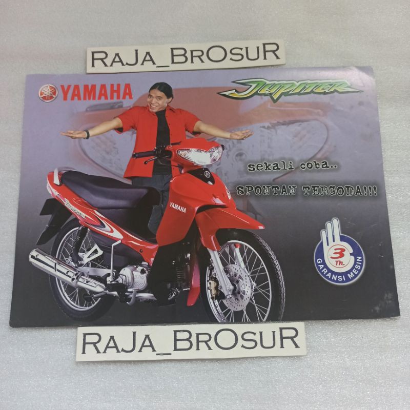 Poster brosur katalog flyer jadul lawas Yamaha Jupiter 2002
