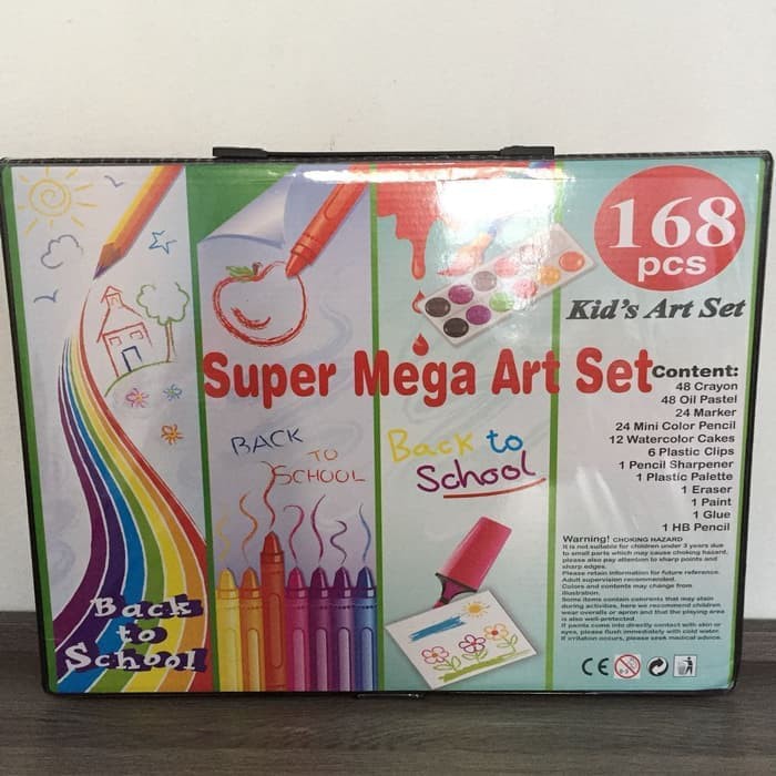 

168 pcs - pensil warna alat tulis set crayon coloring set colouring