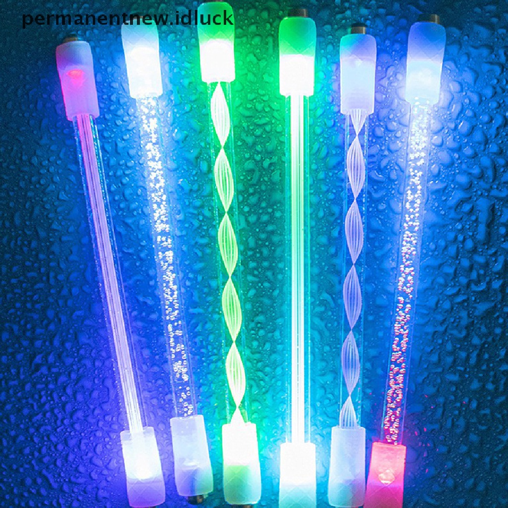 Mainan Fidget Spinner Bentuk Pen Dengan Lampu LED Anti Stress