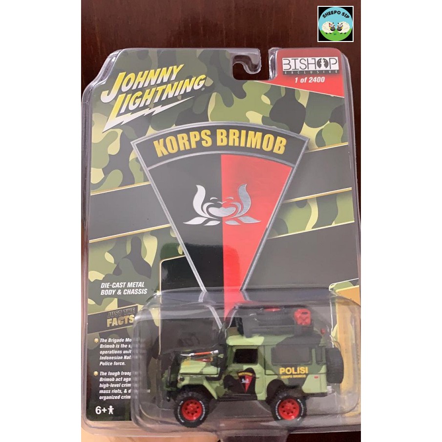 JOHNNY LIGHTNING 1980 TOYOTA LAND CRUISER KORPS BRIMOB