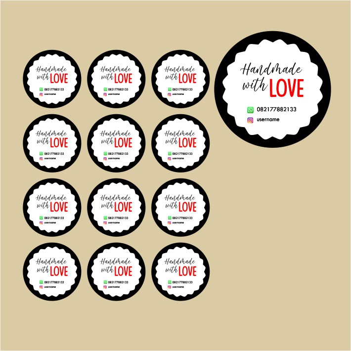 

READY!! 96 pcs Sticker Thank You Olshop / Online shop STIKER TERIMA KASIH CUSTOM UKURAN 3,5 cm SB04