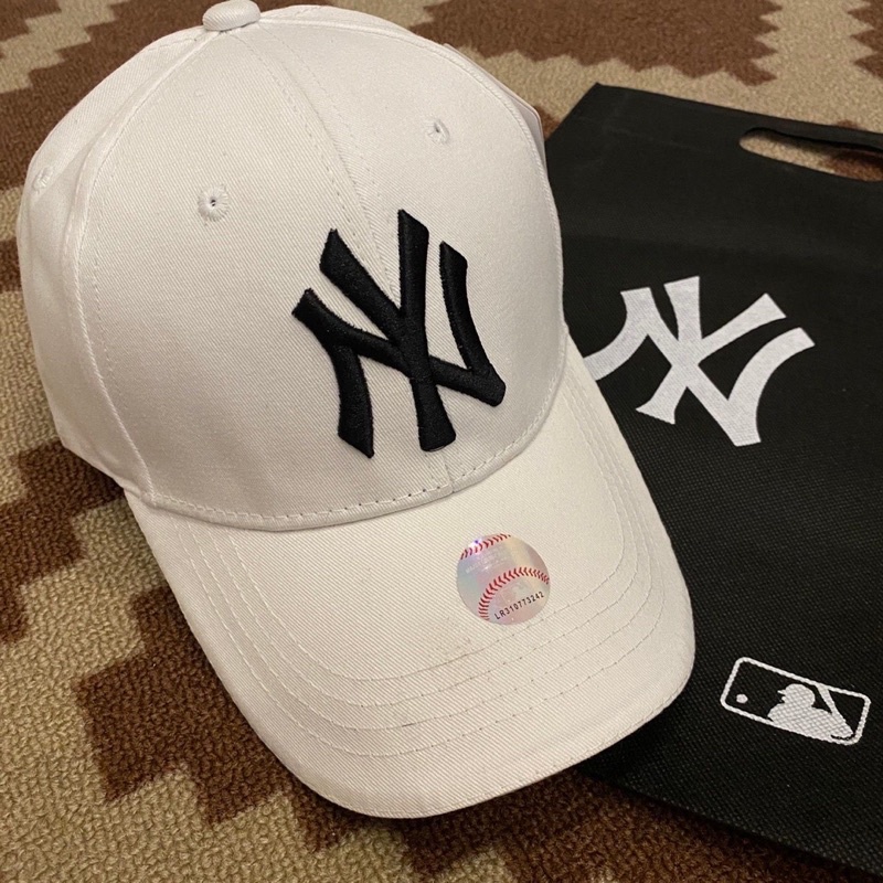 CAP MLB NY CAP WHITE MINI FONT BLACK