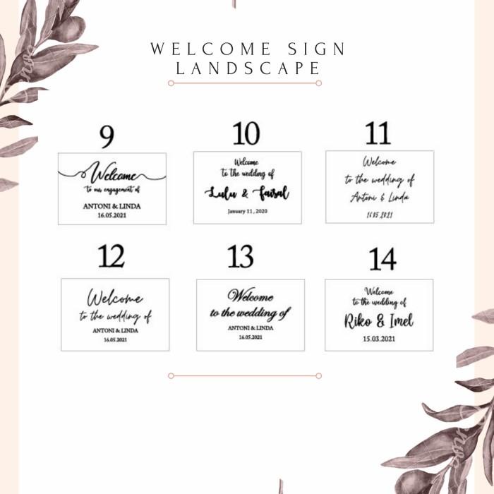 Welcome Sign Wedding / Wedding Sign