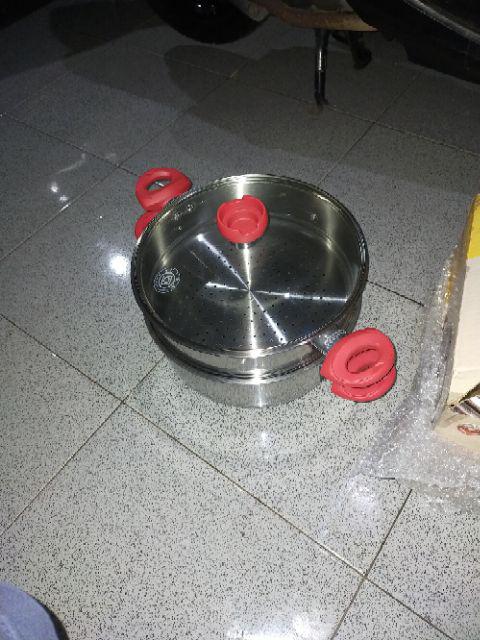 Supra Steamer 28cm / Panci Kukus 2 Susun Diameter 28cm Stainless