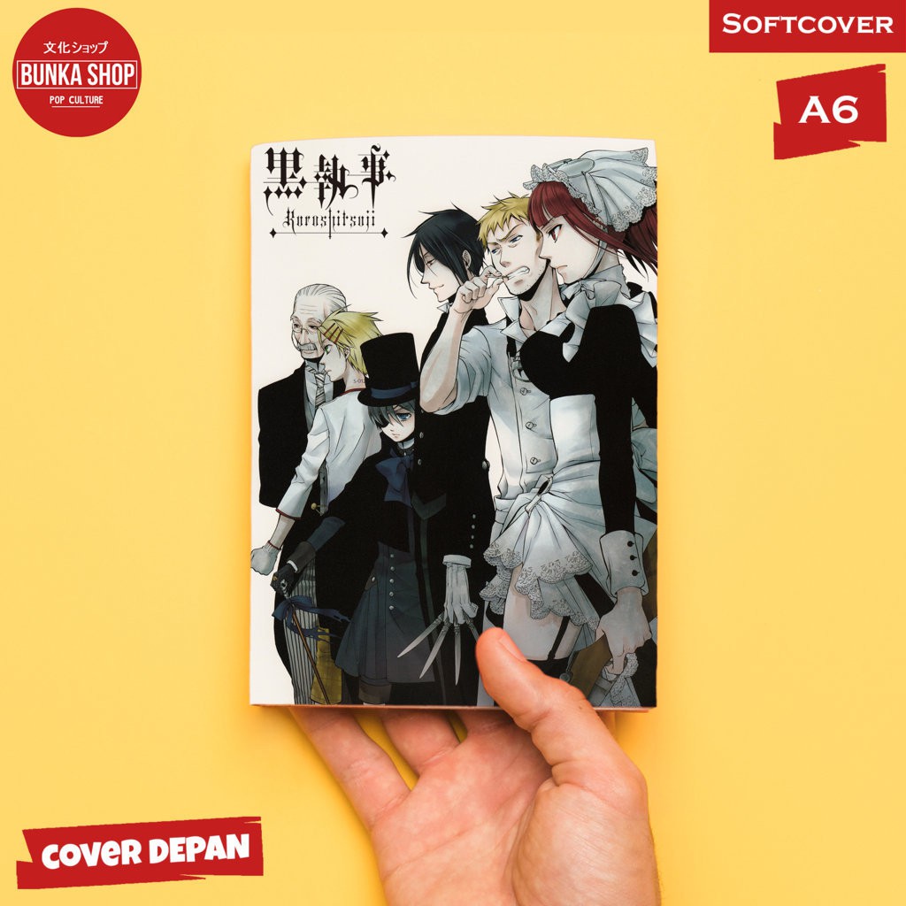 

Pocket Note Anime Black Butler Character Softcover A6 Buku Tulis Catatan Murah