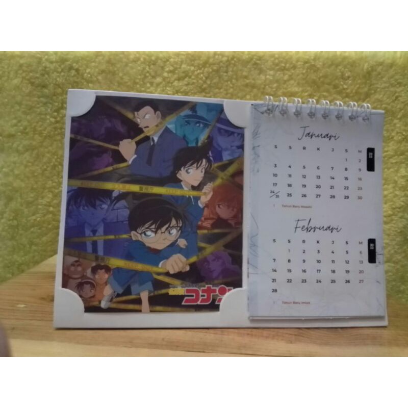 kalender meja 2022 anime detective conan