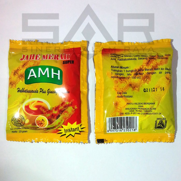 

Jahe Merah Super AMH (AMANAH) - Jahe Merah Instan (Sachet)