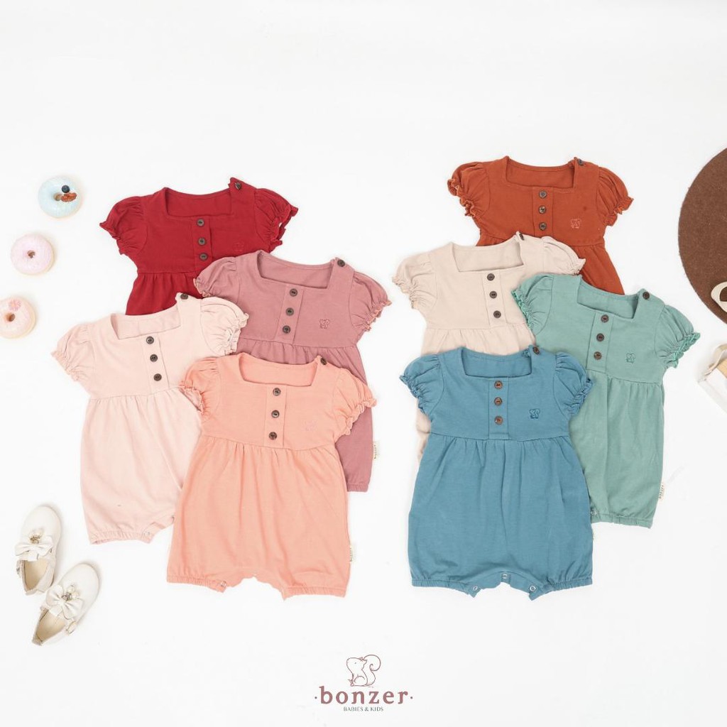 PROMO 7.7 PROMO BAJU LEBARAN MURAH BONZER GIANNA Jumpsuit, Romper bayi, Jumpsuit bayi, jumper bayi, pakaian bayi perempuan