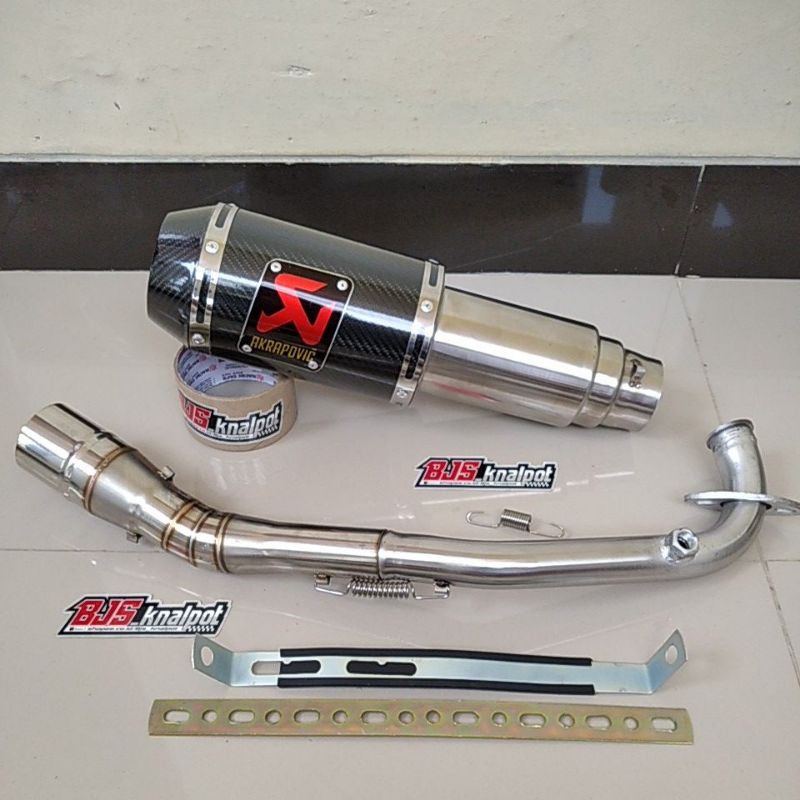Knalpot akrapovic Nmax Aerox 155 Vario Beat street Scoopy new Xride mio soul Adv pcx Genio-Carbon - pcx 160