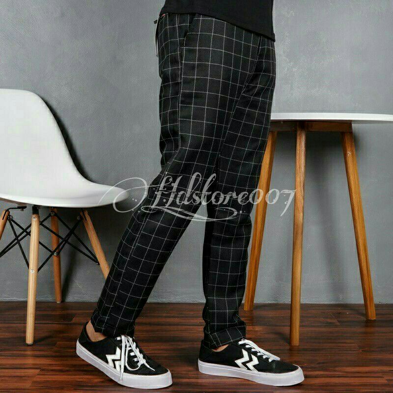 CELANA TARTAN PANJANG PRIA TARTAN PANTS SLIMFIT