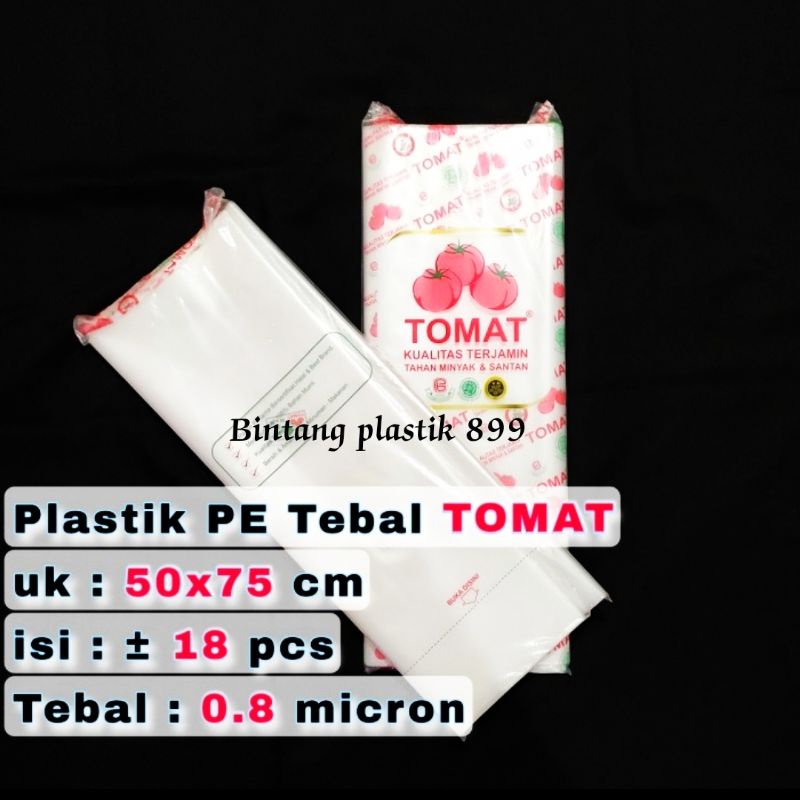 Plastik PE Tebal uk 60x100x0.8 / 50x75x0.8,kantong plastik PE tebal