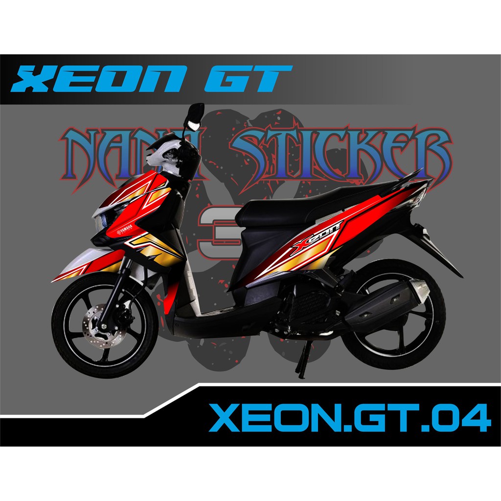 Striping XEON GT 125 - Stiker XEON GT List Variasi Motor STICKER XEON GT CODE 04