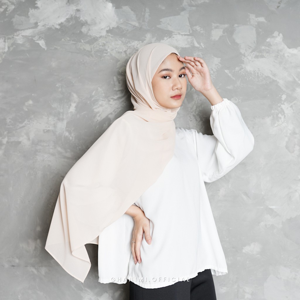 Ghanimi - Lenora Pashmina / Hijab Pashmina / pashmina ceruti panjang adem anti licin