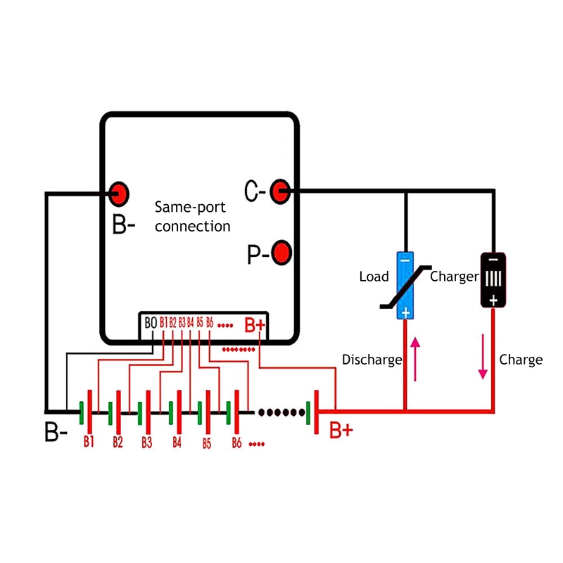 Btsg Upgrade for Protection Board 14S 48V 30A Li-ion Cell for Protection BMS- Papan PCB Dengan Fungsi Balance