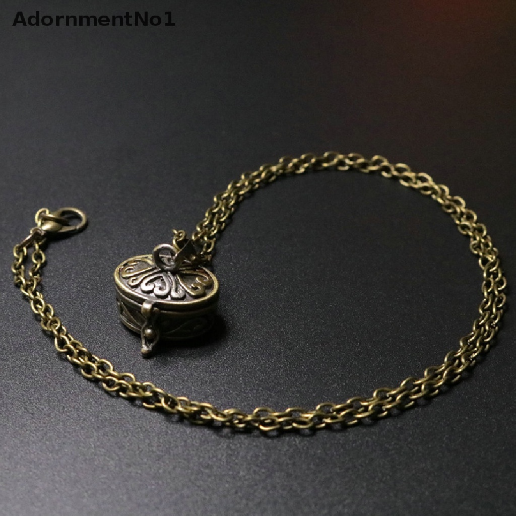 (AdornmentNo1) Kalung Rantai Vintage Liontin Bentuk Hati Motif Tulisan Hair Ashes Bahan Kuningan Untuk Wanita