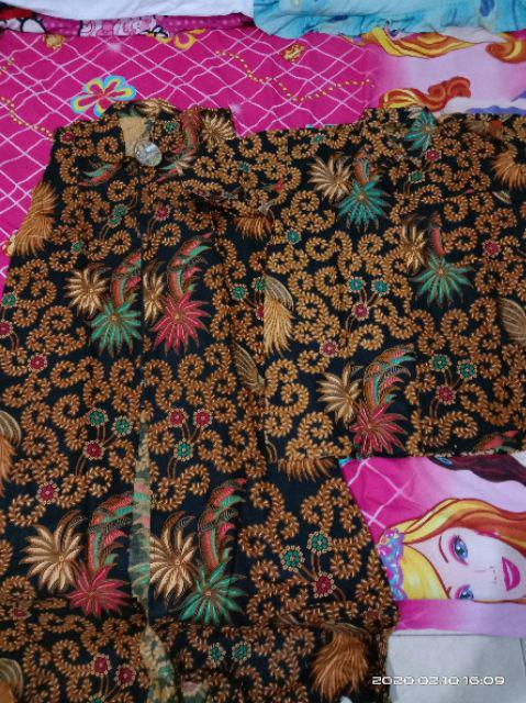 Batik Couple Outer Sogan Couple Longcardi