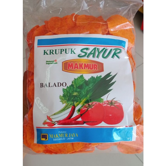 

KERUPUK SAYUR BALADO 500GR ASLI SIDOARJO