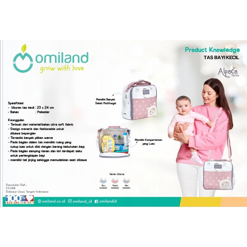 Omiland Tas Bayi Kecil Alpaca Series