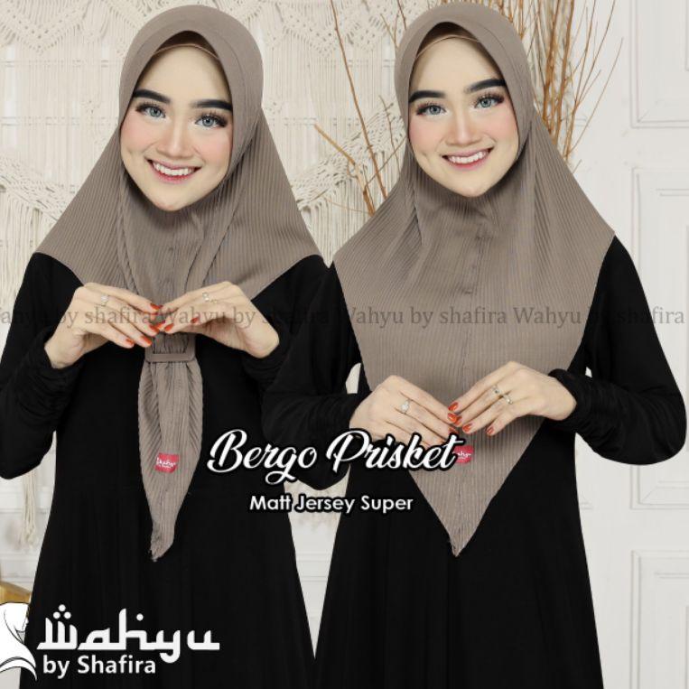 [PRODUK CJVHB] BERGO PLISKET PET HIJAB INSTAN FREE BROS / GESPER WAHYU BY SHAFIRA JILBAB PLISKET EL 