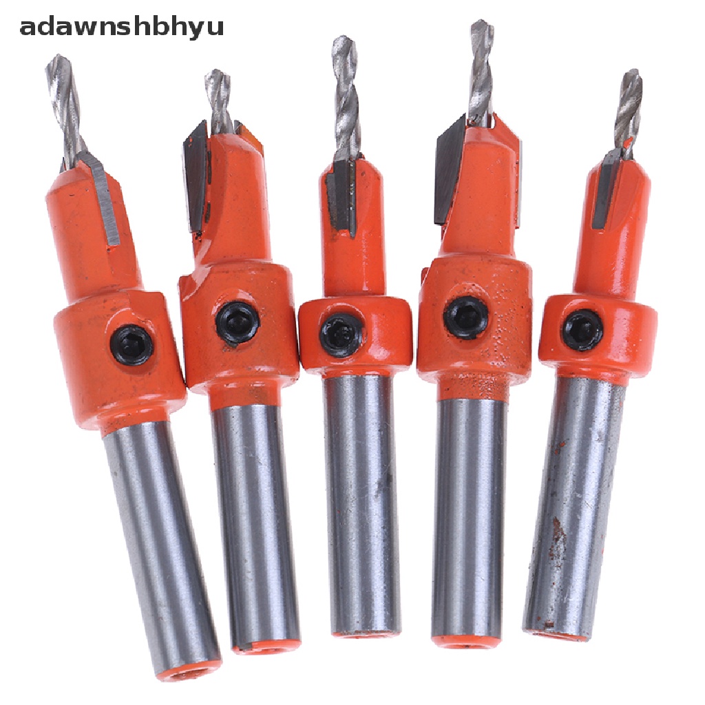 Adawnshbhyu Countersink Drill Bit Woodworking Sekrup Chamfering Mata Bor Pelubang Kayu