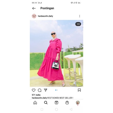 hava dress fushcia haideeorlin