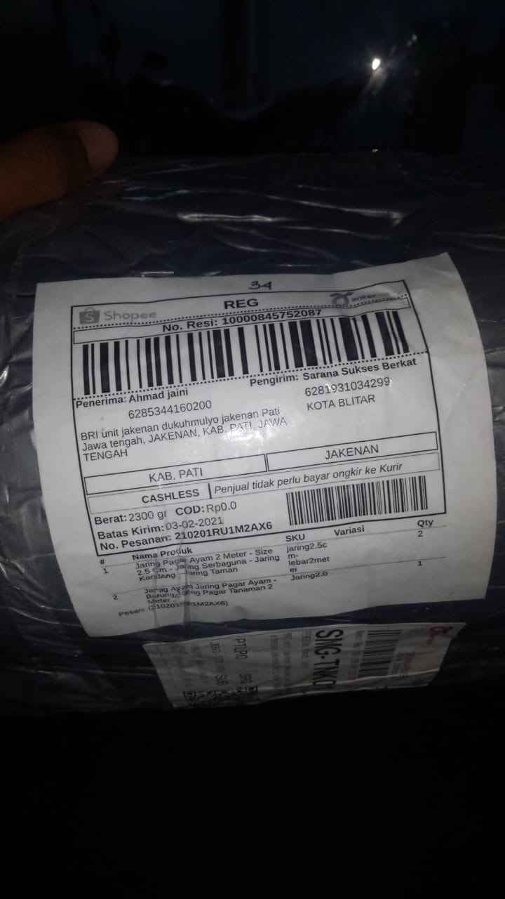 Jaring Pagar Ayam 2 Meter - Size 2.5 Cm - Jaring Serbaguna - Jaring Kandang - Jaring Taman