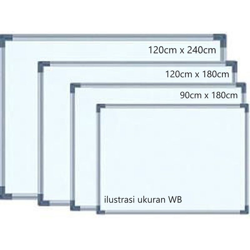 Papan Tulis / Whiteboard Magnetic Model Gantung Merk Sakura