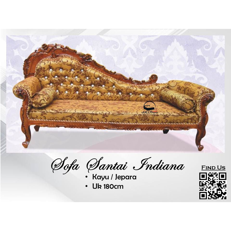 Sofa Santai Indiana - sofa Tamu Minimalis - Sofa Jepara Medan Ukiran Cantik