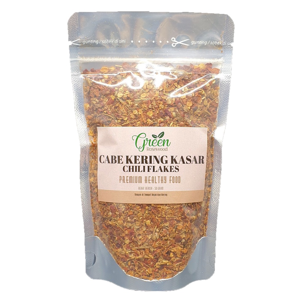 

CABE KERING KASAR 50 GRAM PREMIUM LOKAL ASLI - CHILI FLAKES 50 GR