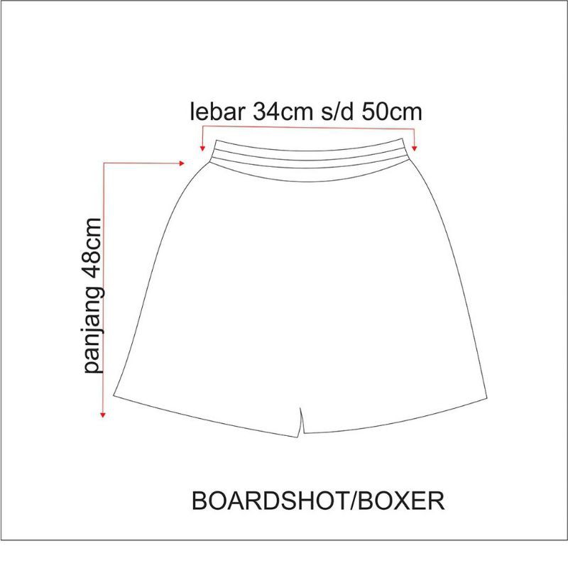 boardshort/cln pendek/boxer/unisex/pria/tde/KUNING BUSUK