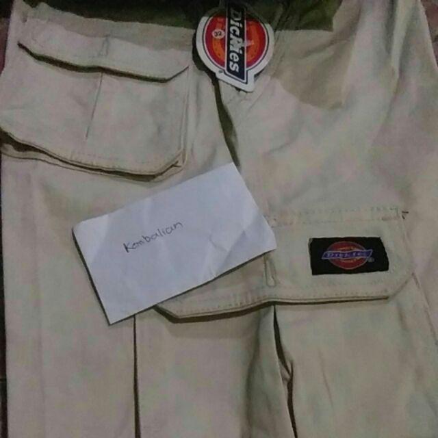  Celana  Cargo  Pendek  Pria Dickies  Pinggang Karet Shopee 