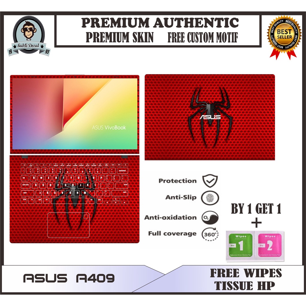 STIKER GARSKIN LAPTOP ASUS A409 FULL  BODY