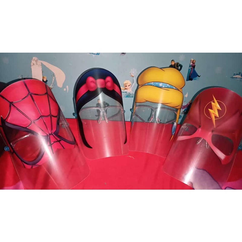 faceshield karakter anak anak