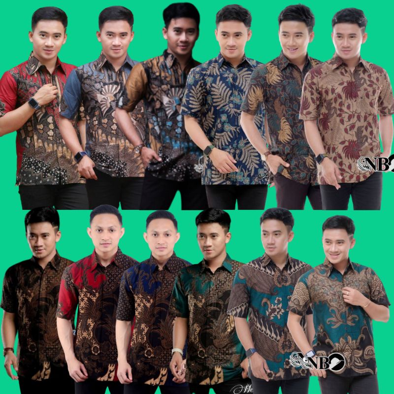 BAJU BATIK PRIA ABADI BATIK KEMEJA BATIK PRIA LENGAN PENDEK