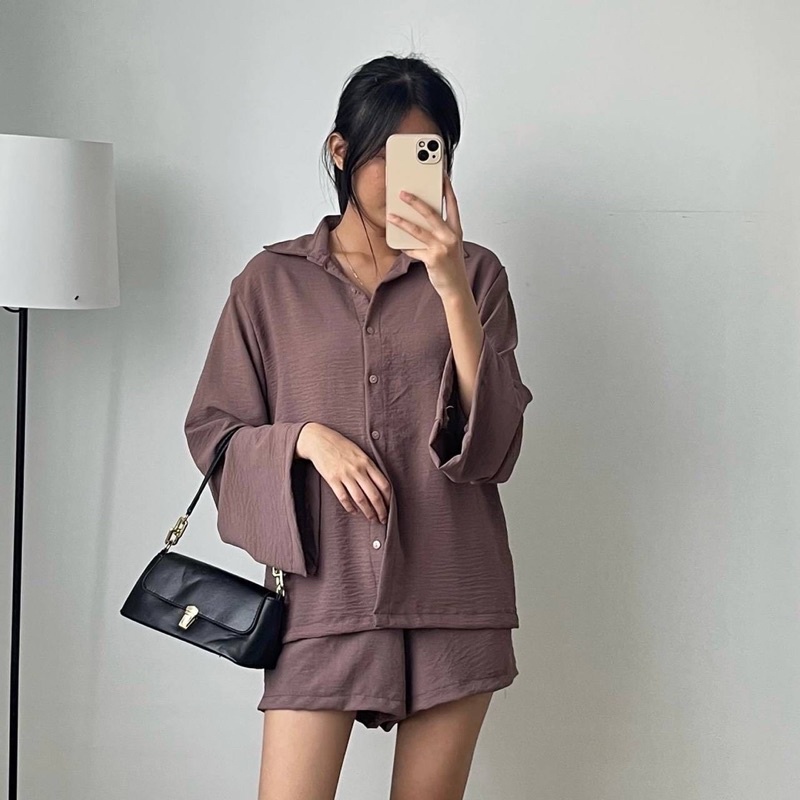 (WEAR.KAJE)- ZOYA SET - SETELAN KEMEJA WANITA - BAJU SETELAN WANITA