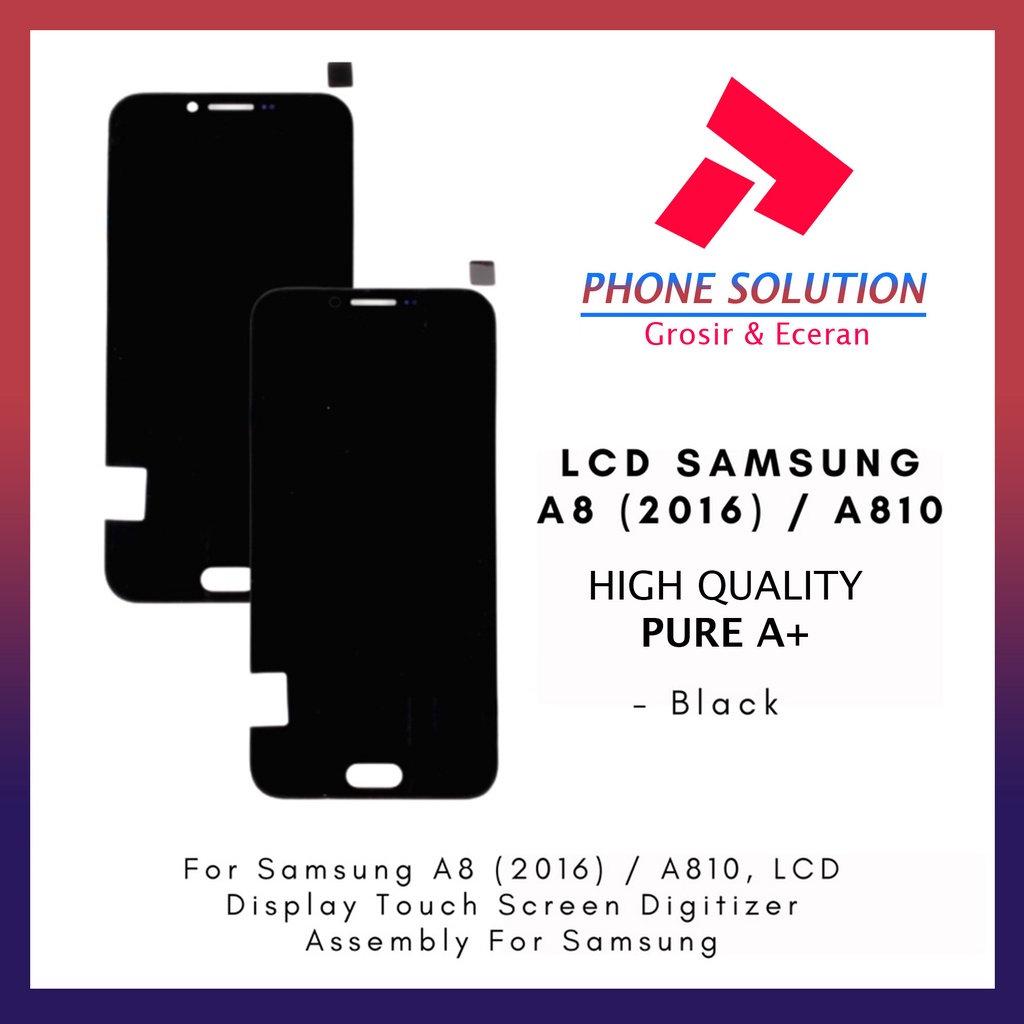 LCD Samsung A8 A810 2016 Fullset Touchscreen // Supplier LCD Samsung - Garansi 1 Bulan